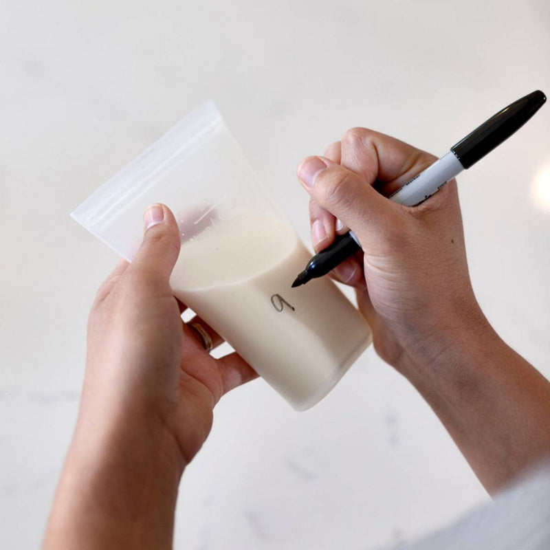 Zip Top Breast Milk Storage Bag - 2pk