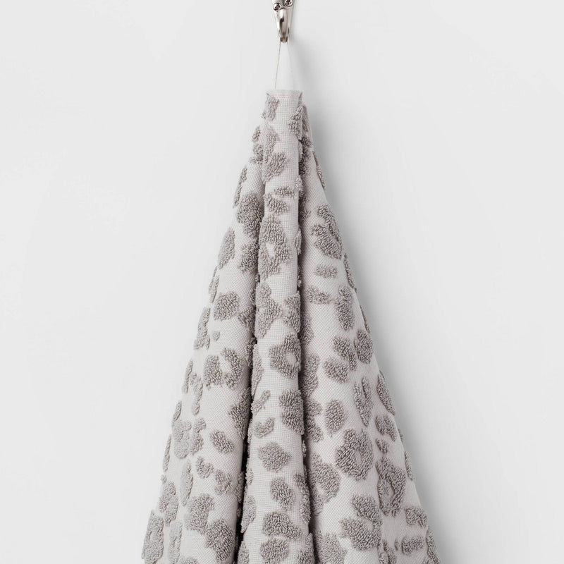 Oversized Performance Plus Bath Towel Light Leopard Gray - Threshold
