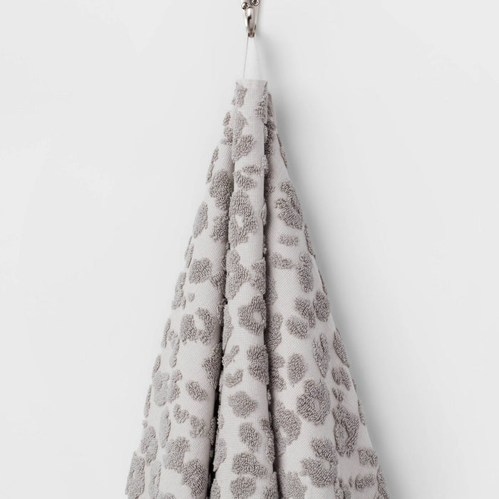Oversized Performance Plus Bath Towel Light Leopard Gray - Threshold