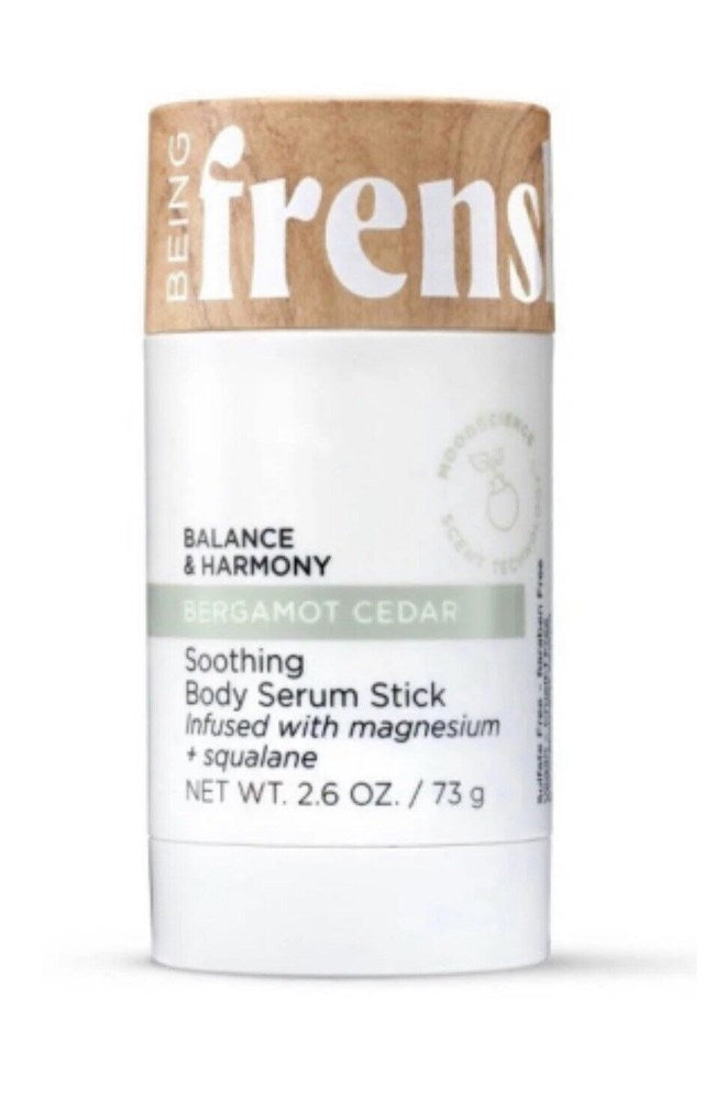 Being Frenshe Soothing and Hydrating Body Serum Stick with Magnesium - Bergamot Cedar - 2.6oz
