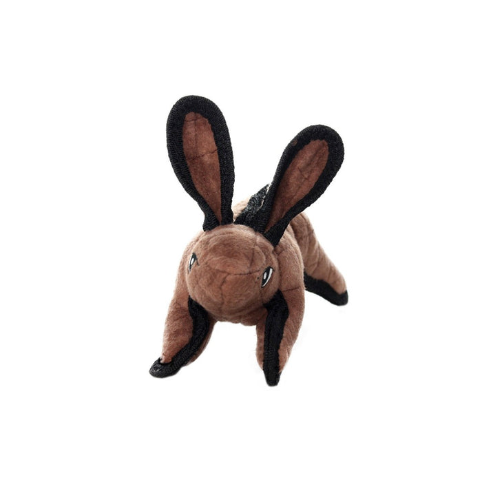 Tuffy Jr. Barnyard Rabbit Dog Toy - Brown