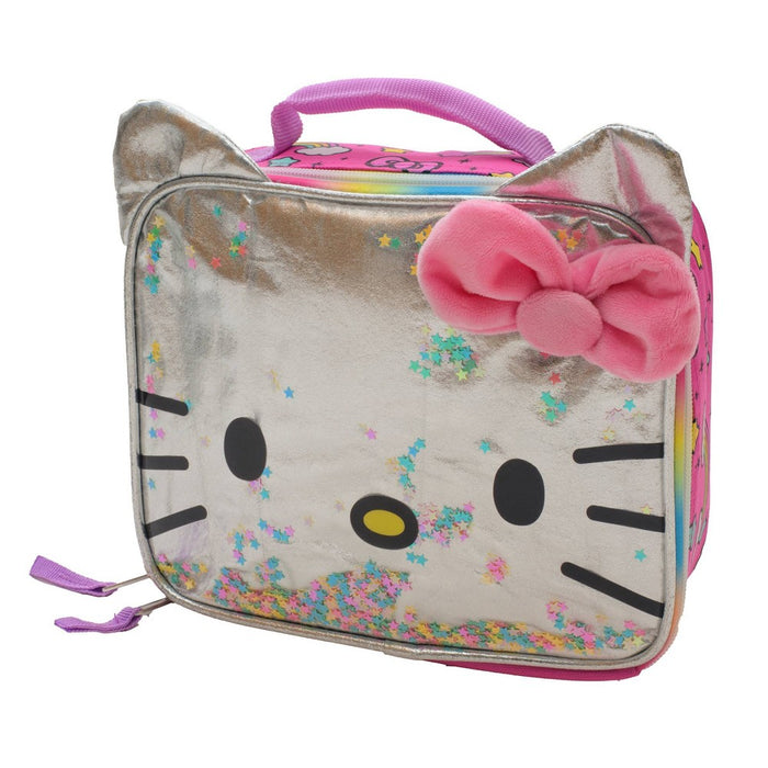 Hello Kitty Kids' Square Lunch Box and Bag - Pink