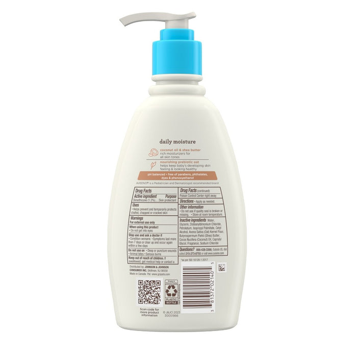 Aveeno Baby Daily Moisturizing Cream with Prebiotic Oat & Shea Butter - Gentle Coconut Scent - 12oz