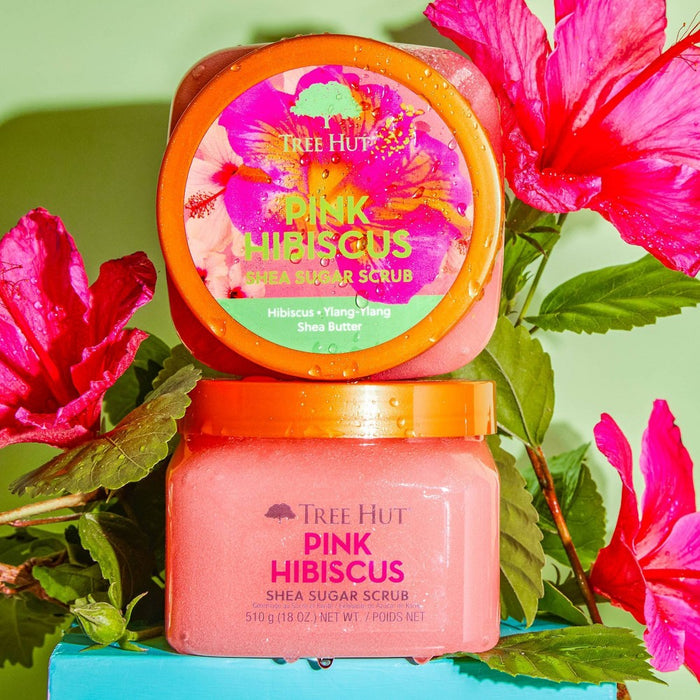 Tree Hut Pink Hibiscus Shea Sugar Body Scrub - 18oz