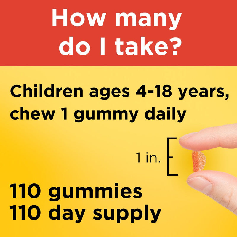 Nature Made Kids First Vitamin C Gummies for Immune Support - Tangerine - 110ct