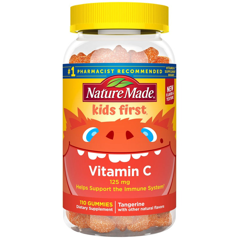 Nature Made Kids First Vitamin C Gummies for Immune Support - Tangerine - 110ct