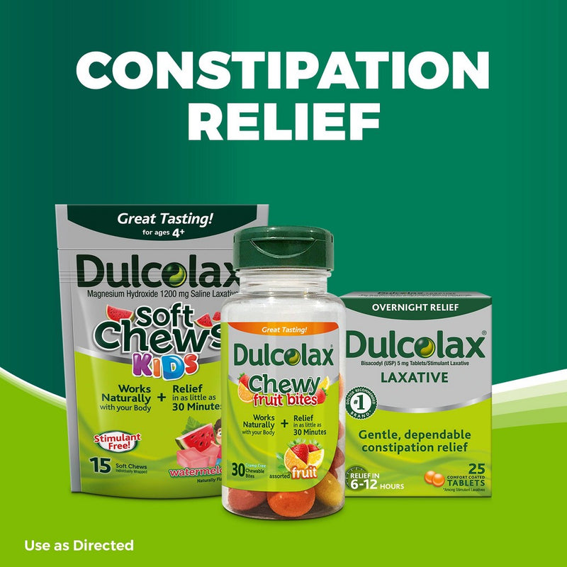 Dulcolax Gentle and Predictable Overnight Relief Laxative Tablets - 25ct