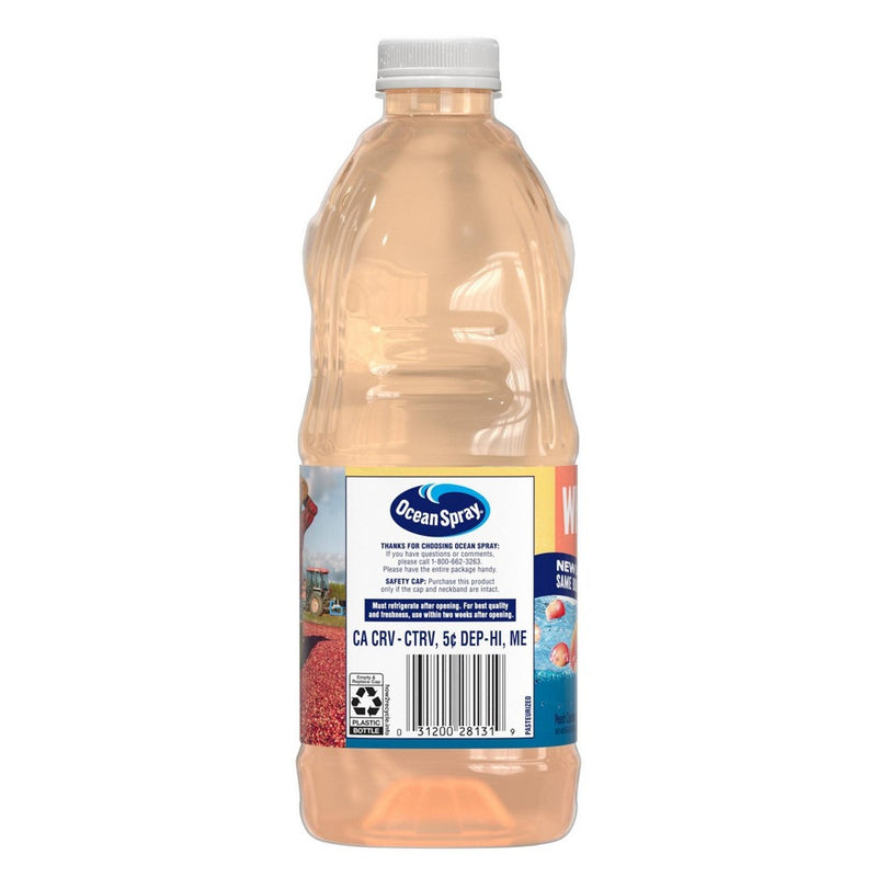 Ocean Spray White Cran-Peach Juice Drink - 64 fl oz Bottle