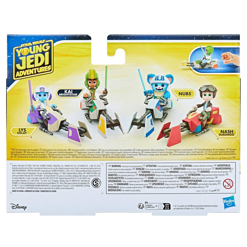 Star Wars Young Jedi Adventures Kai Brightstar and Speeder Bike Vehicle Set