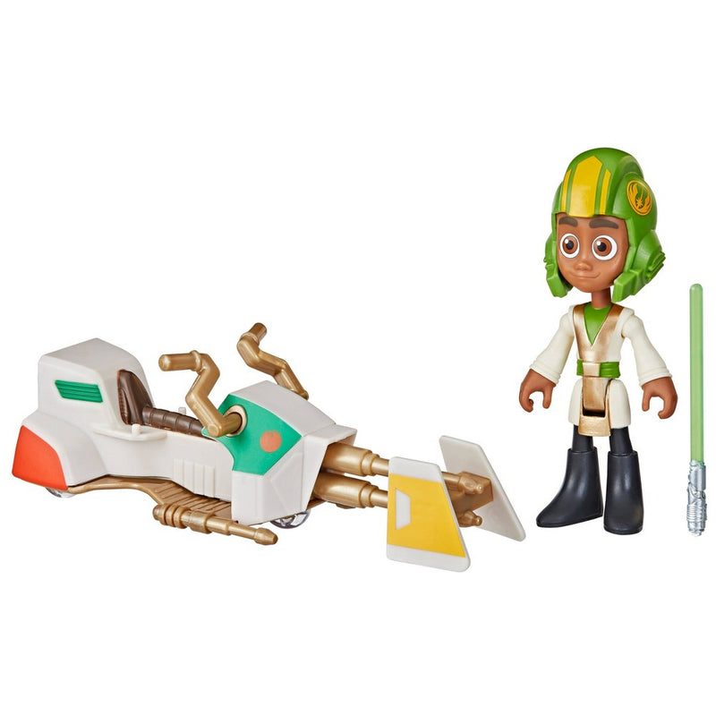 Star Wars Young Jedi Adventures Kai Brightstar and Speeder Bike Vehicle Set