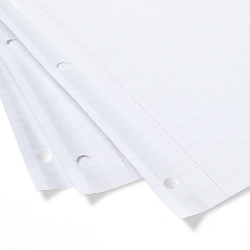 100ct College Ruled Reinforced Filler Paper - up & up