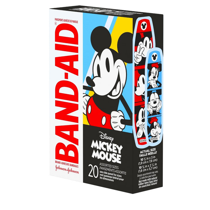 Band-Aid Mickey Mouse Adhesive Bandages - 20ct