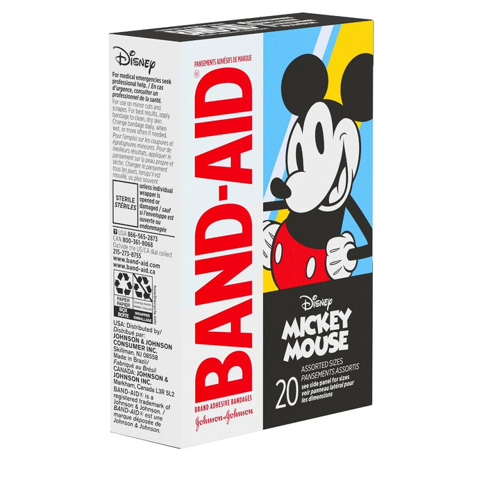 Band-Aid Mickey Mouse Adhesive Bandages - 20ct