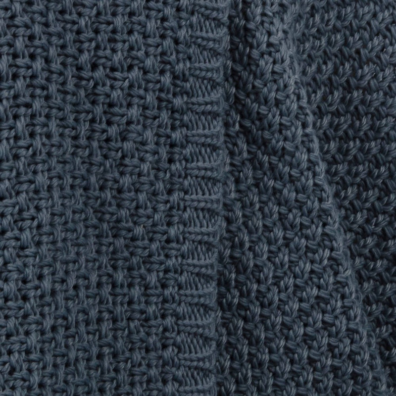 Oversized Recycled Knit Throw Blanket Blue - Threshold