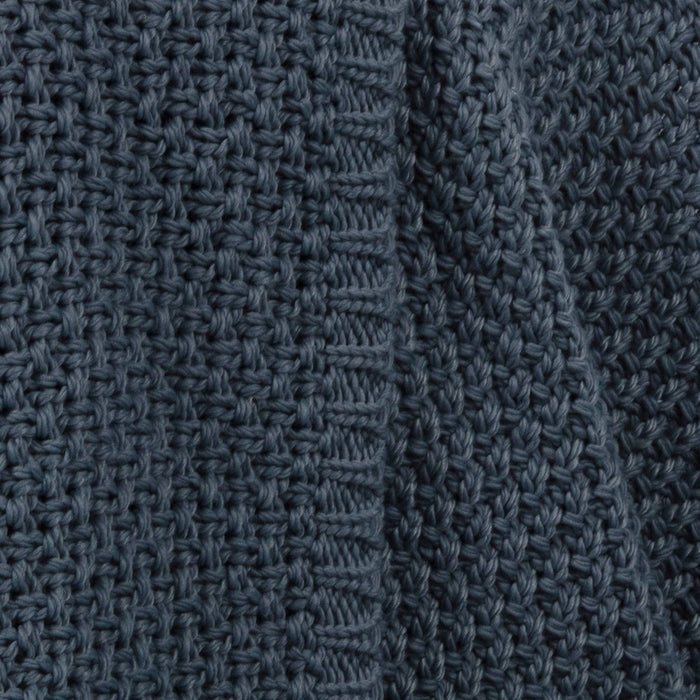 Oversized Recycled Knit Throw Blanket Blue - Threshold