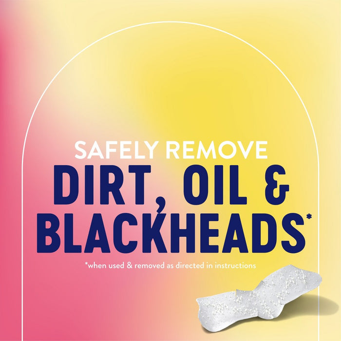 Biore Witch Hazel Ultra Deep Cleansing Pore Strips, Blackhead Removing, Oil-Free, Non-Comedogenic - 6ct