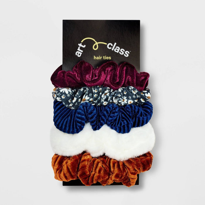 Girls' 6pk Hair Elastics Set - art class