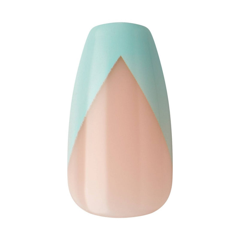 KISS Products Voguish Fantasy Medium Coffin Ready-To-Wear Fake Nails - Candies - 33ct