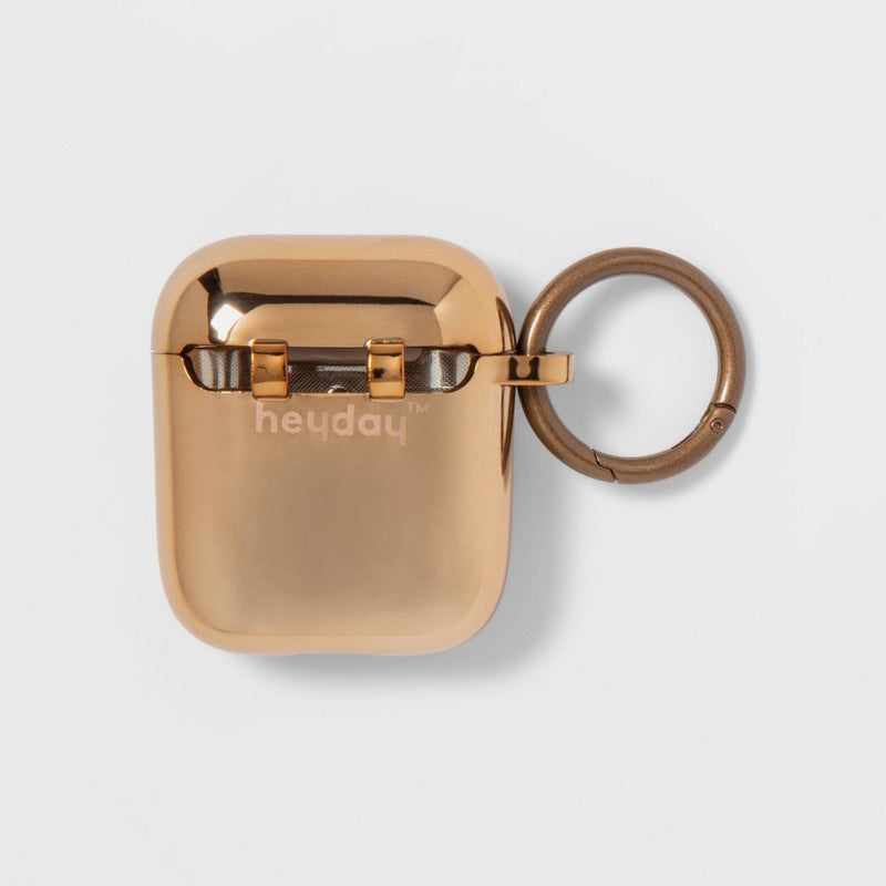 Apple AirPods Gen 1/2 Silicone Case with Clip - heyday Gold