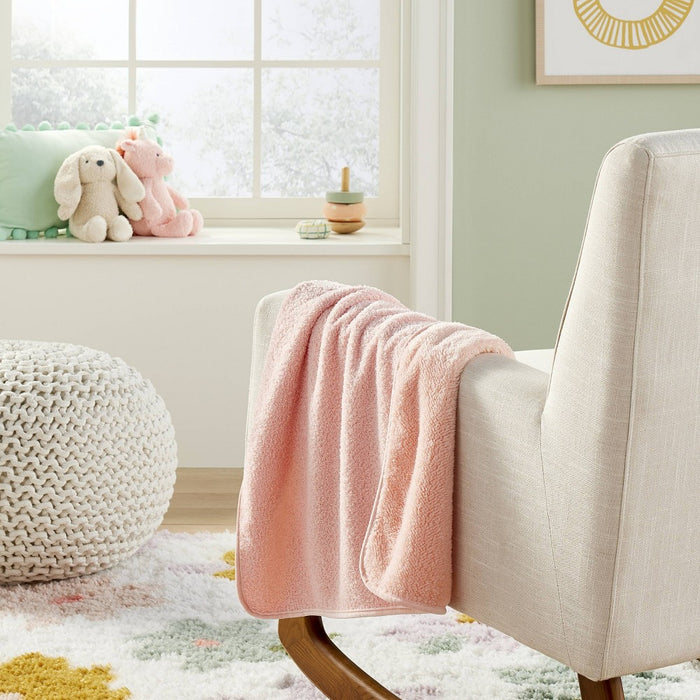 Teddy Plush Stroller Blanket - Pink - Cloud Island