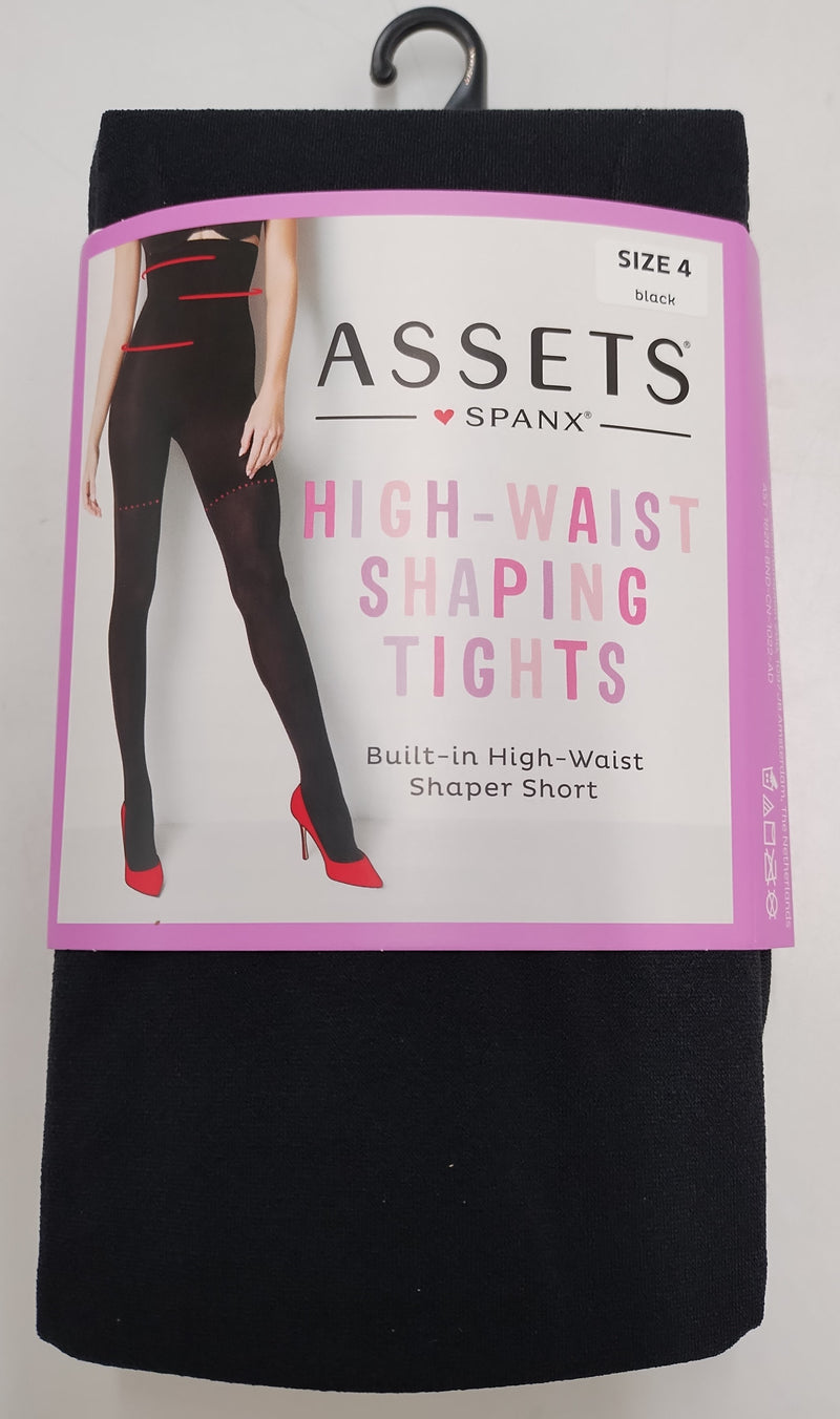 LOT OF 3!!! ASSETS by SPANX Women's High-Waist Shaping Tights Size 4 Black -182B
