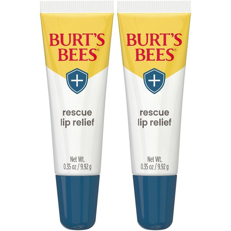 Burt's Bees Rescue Lip Relief Lip Balm - 0.35oz/2ct