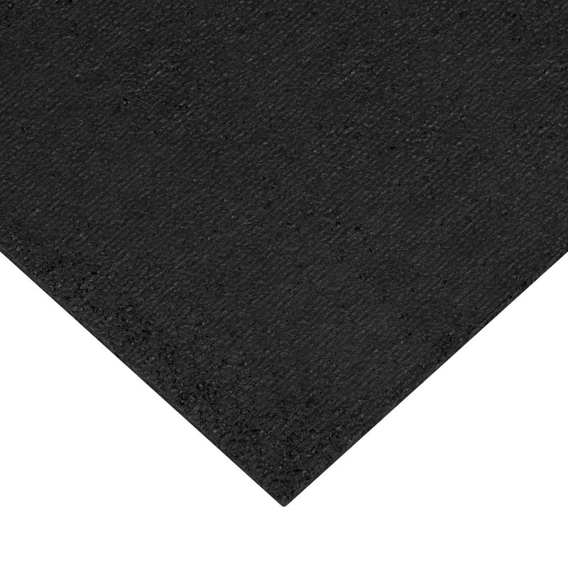 1'6"x2'6" Woven Rubber All Seasons Scraper Rug Black - Apache Mills