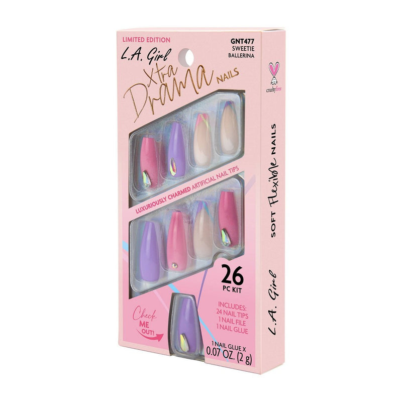 L.A. Girl Xtra Drama Fake Nails - Sweetie - 26pc