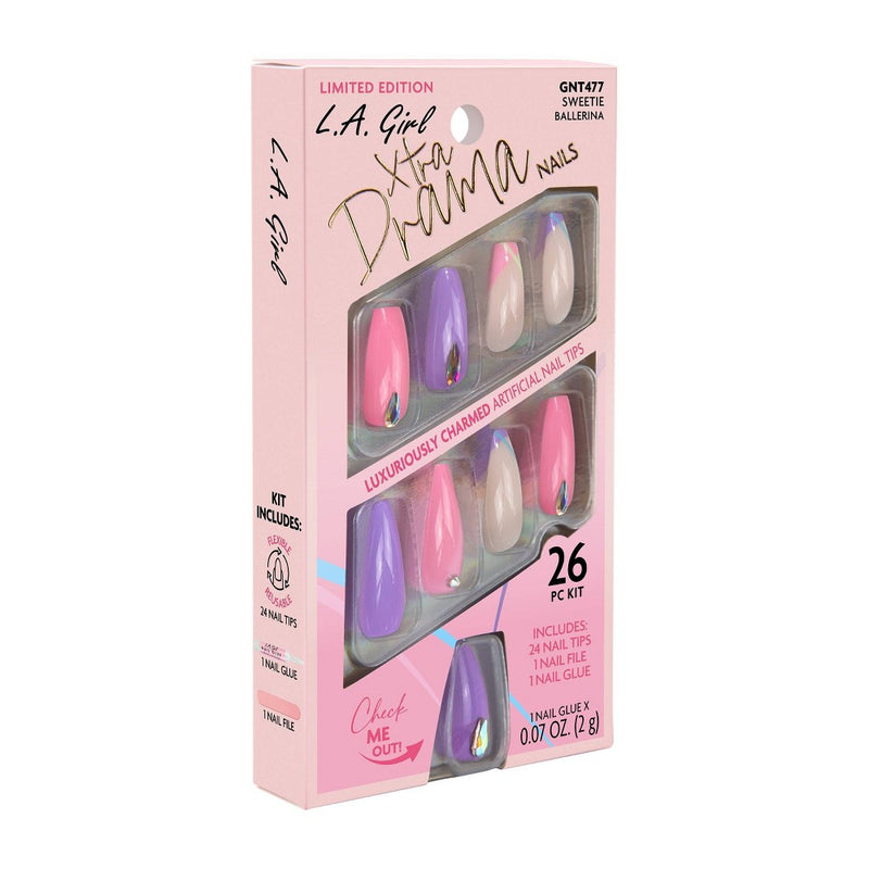 L.A. Girl Xtra Drama Fake Nails - Sweetie - 26pc