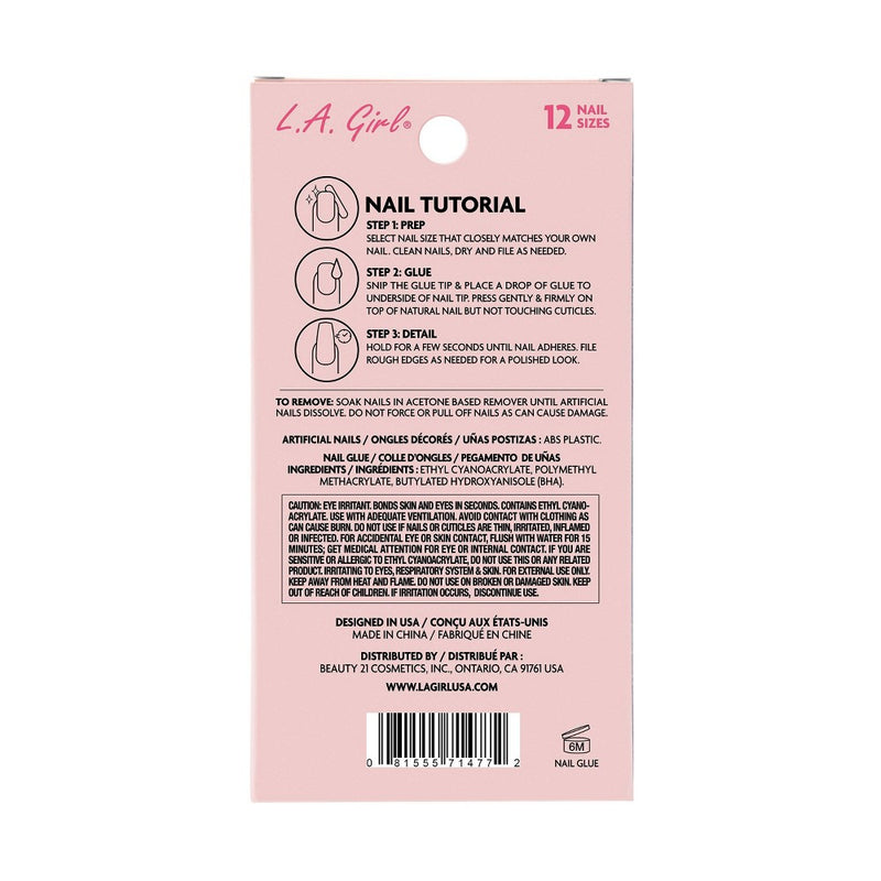L.A. Girl Xtra Drama Fake Nails - Sweetie - 26pc