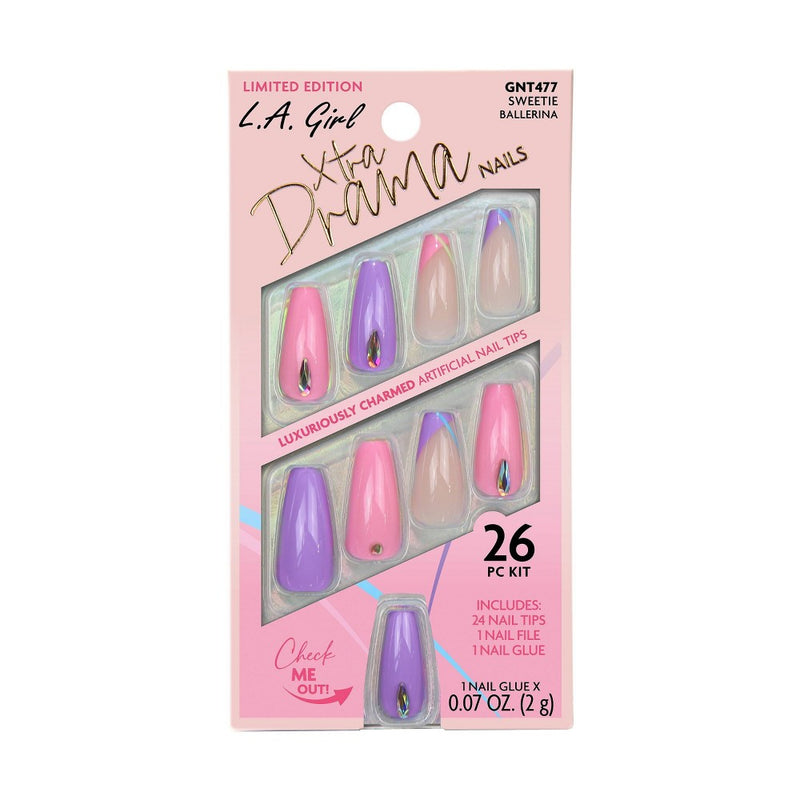 L.A. Girl Xtra Drama Fake Nails - Sweetie - 26pc