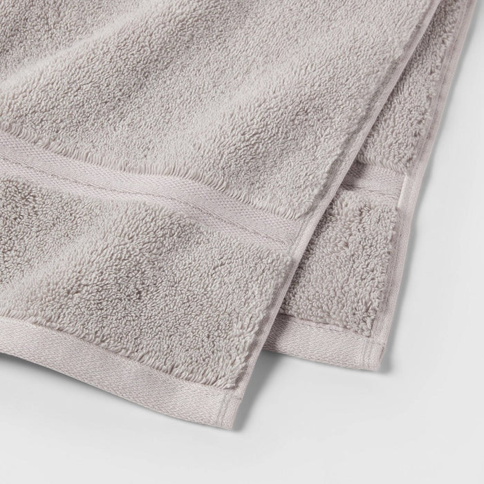 Spa Plush Hand Towel Light Gray - Threshold