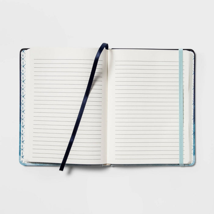240 Sheet College Ruled Journal 7.75"x5.5" Blue Watercolor - Threshold