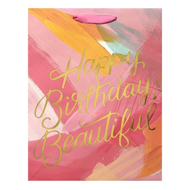 "Happy Birthday Beautiful" Medium Gift Bag - Spritz