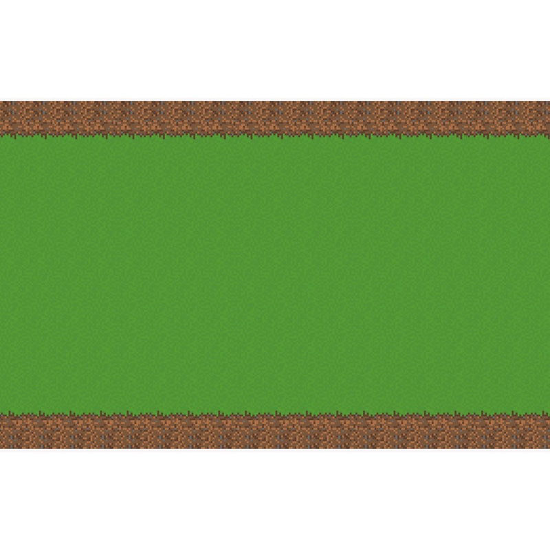 Minecraft 84"x54" Reusable Table Cover Green/Brown