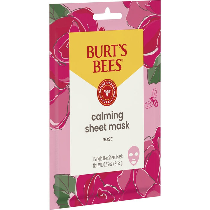 Burt's Bees Calming Rose Sheet Mask - 1pc