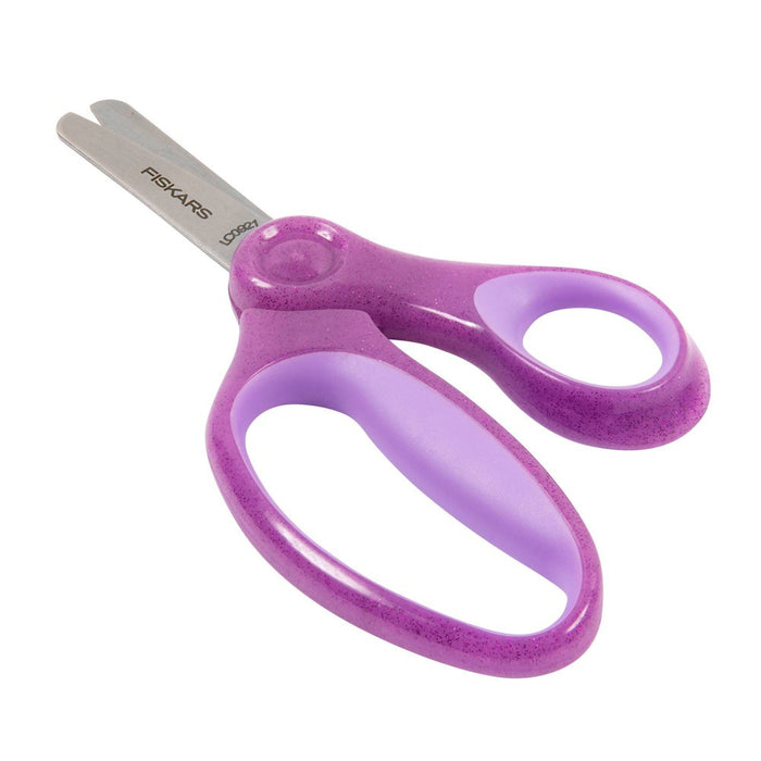 Fiskars 5" Sparkle SoftGrip Blunt Kids' Scissors Purple
