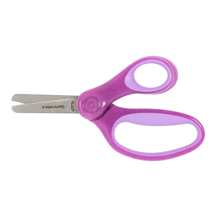 Fiskars 5" Sparkle SoftGrip Blunt Kids' Scissors Purple