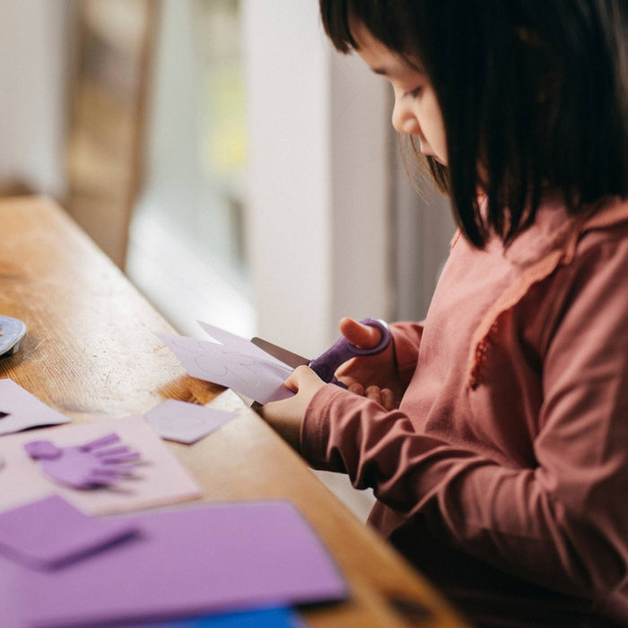 Fiskars 5" Sparkle SoftGrip Blunt Kids' Scissors Purple