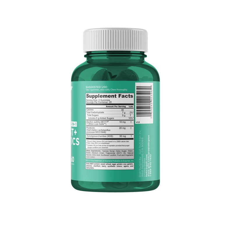 Goli Nutrition Pre + Post + Probiotics Vegan Gummies - 60ct