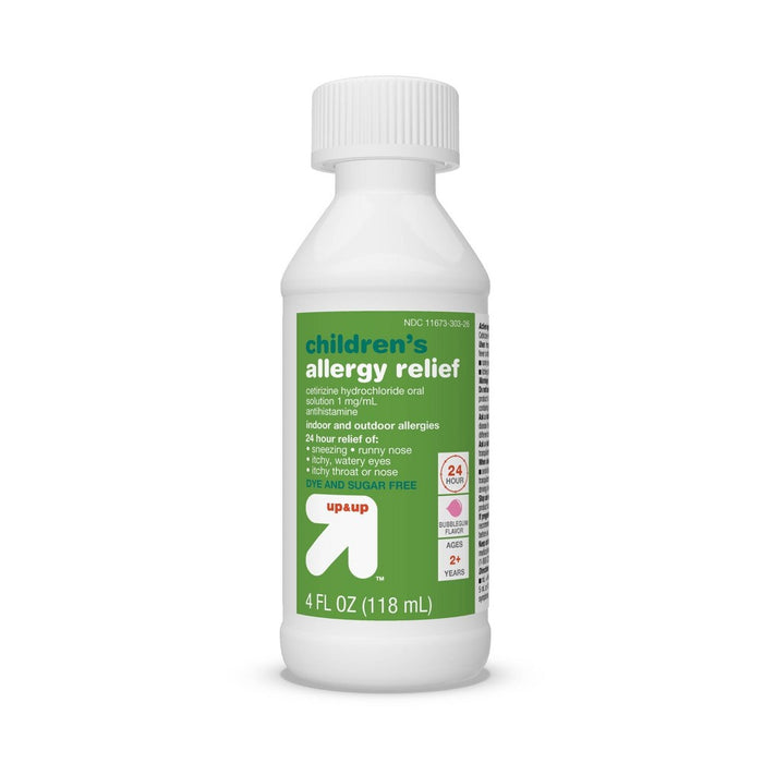Cetirizine 5mg Allergy Relief Liquid - Bubblegum - 4 fl oz - up & up