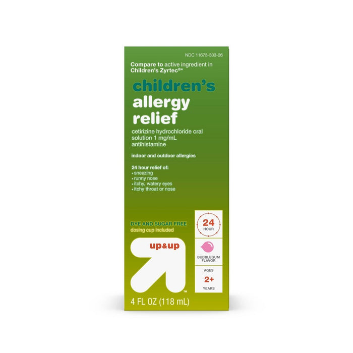 Cetirizine 5mg Allergy Relief Liquid - Bubblegum - 4 fl oz - up & up