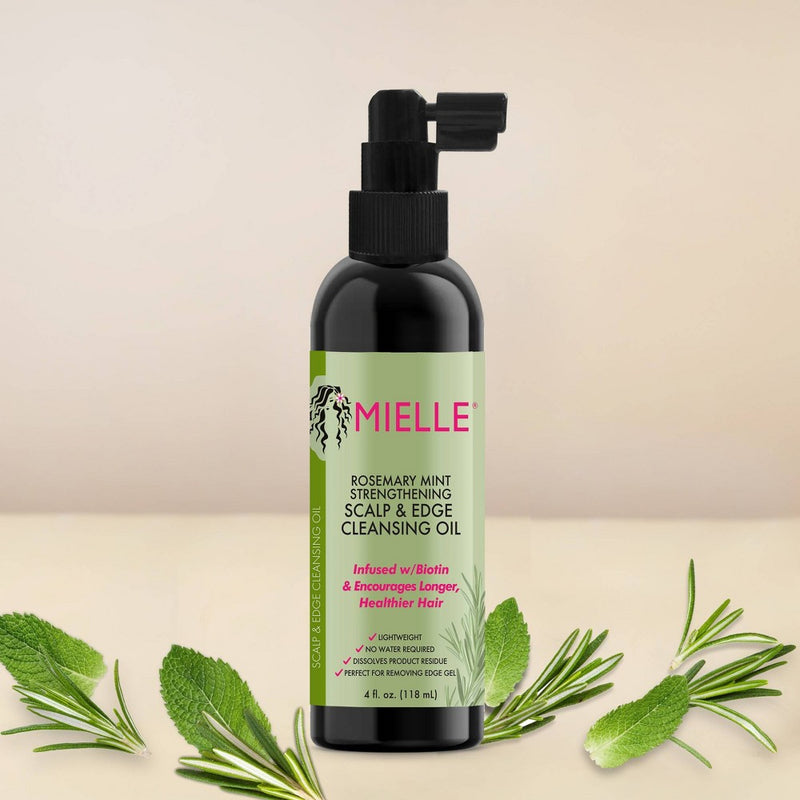Mielle Organics Rosemary Mint Scalp & Edge Cleansing Hair Oil - 4 fl oz