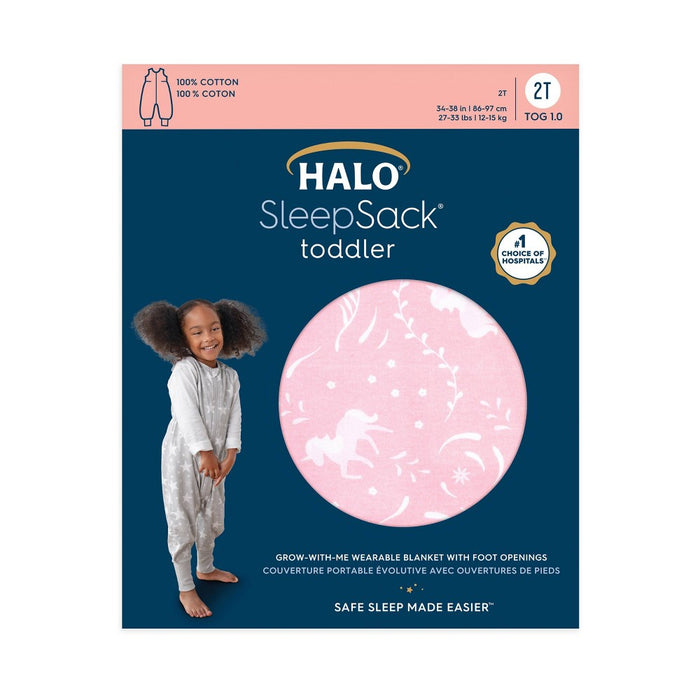 HALO Innovations Sleepsack 100% Cotton Toddler Wearable Blanket - 12-24 Months - Folklore
