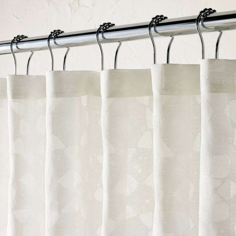 Villa Burnout White Shower Curtain - Opalhouse designed by Jungalow