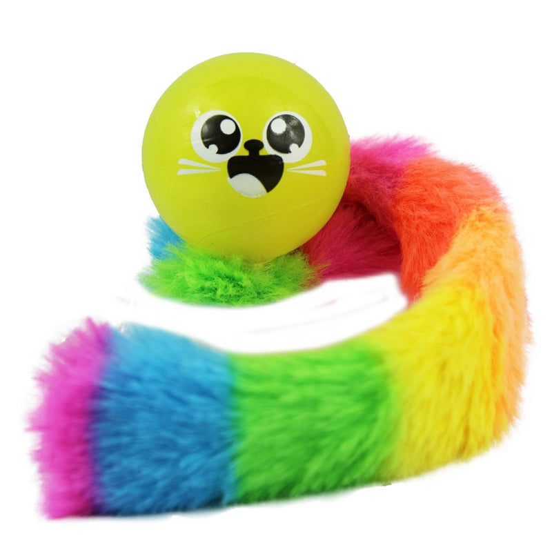 Nerf Cat 1.5" Glow Super Bounce Ball with Rainbow Tail Cat Toy