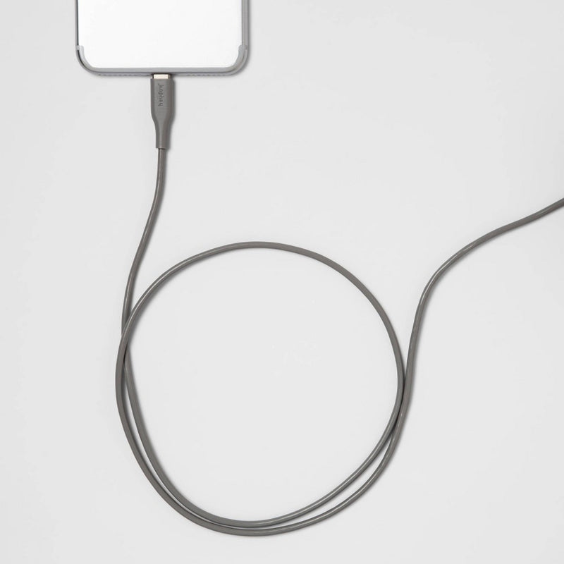 3' USB-C to USB-A Round Cable - heyday Wild Dove