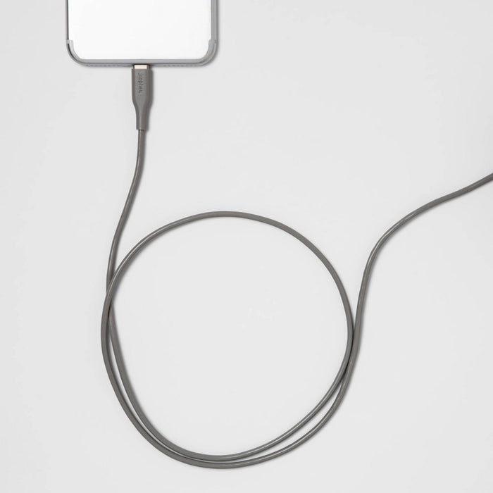 3' USB-C to USB-A Round Cable - heyday Wild Dove