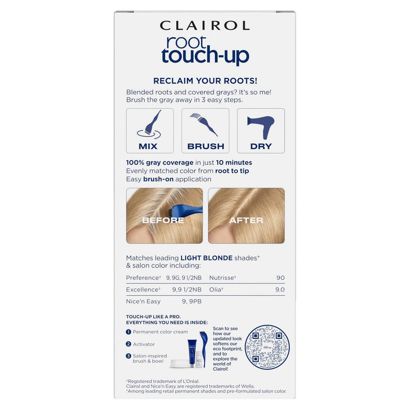 Clairol Root Touch-Up Permanent Hair Color - 9 Light Blonde - 1 kit