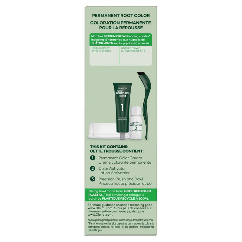 Root Touch-Up by Natural Instincts Permanent Hair Color Cream Kit - Medium Brown